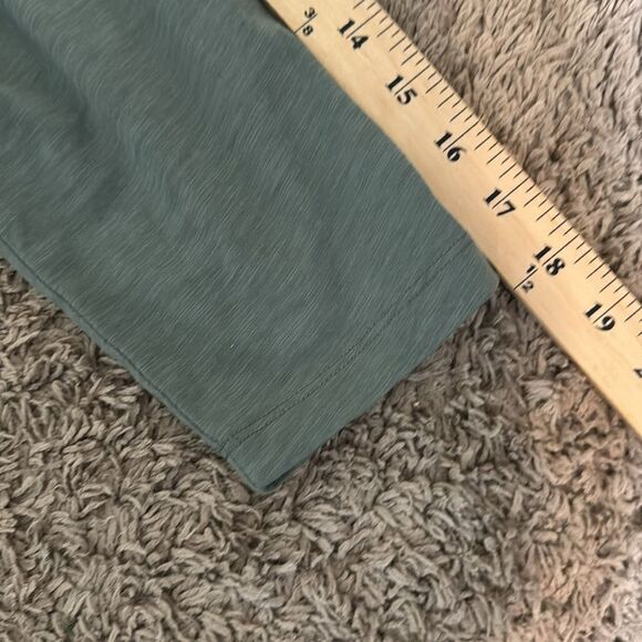 Soft Surroundings Green Novelty Button-Up Midi Shirt Dress size L Lagenlook Boho - Picture 9 of 10